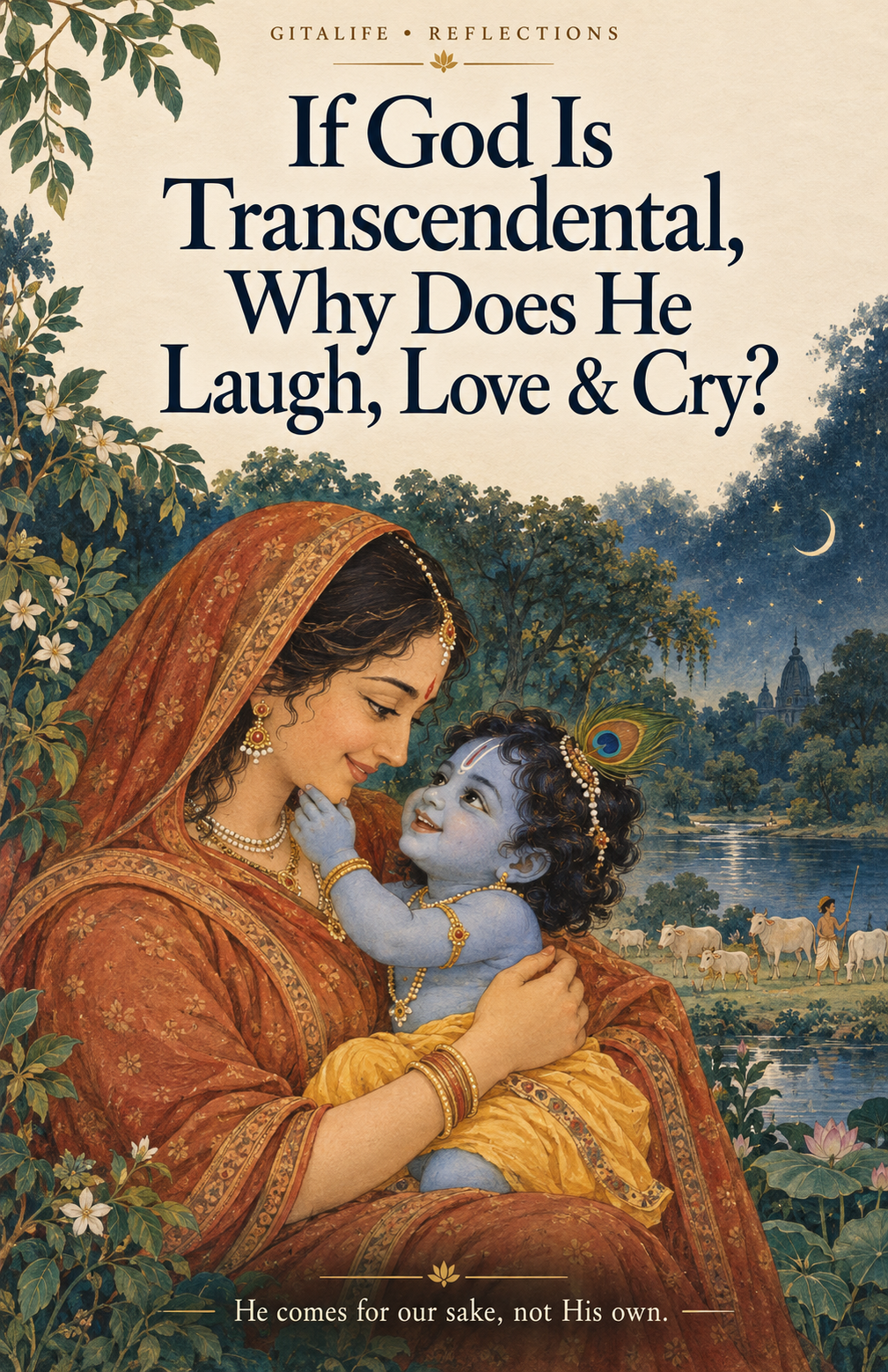 If God Is Transcendental, Why Does He Laugh, Love, Cry, and Act Like Us?